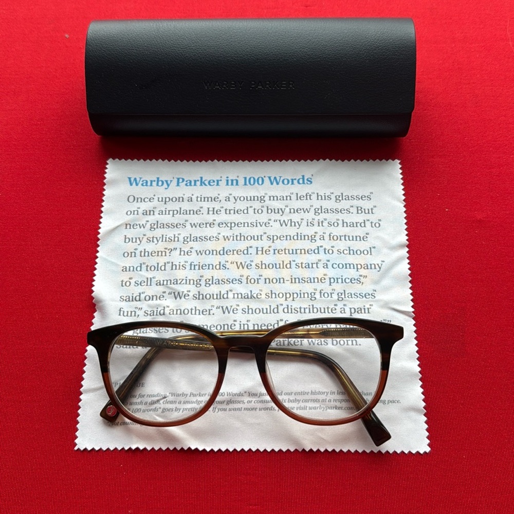 WARBY PARKER TORTOISE SHELL PRESCRIPTION GLASSES